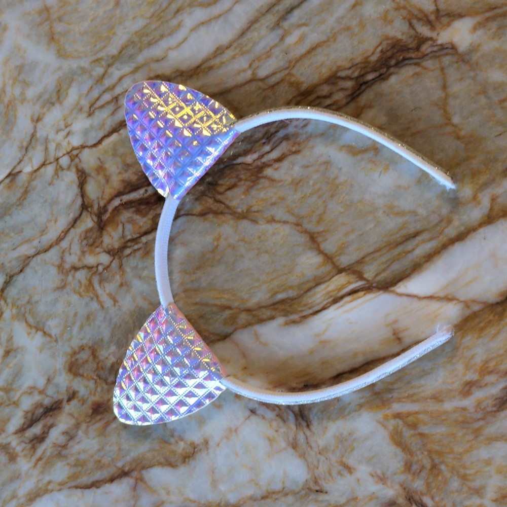 Irredescent head band ears